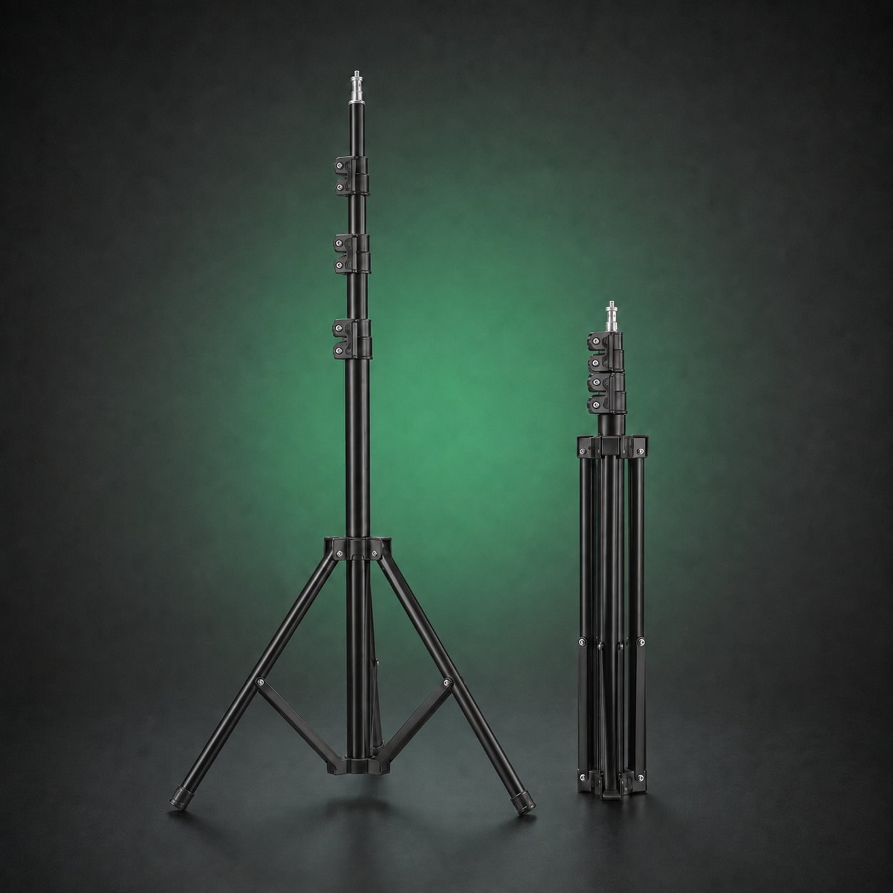 2× Blitz- und Lichtstativ