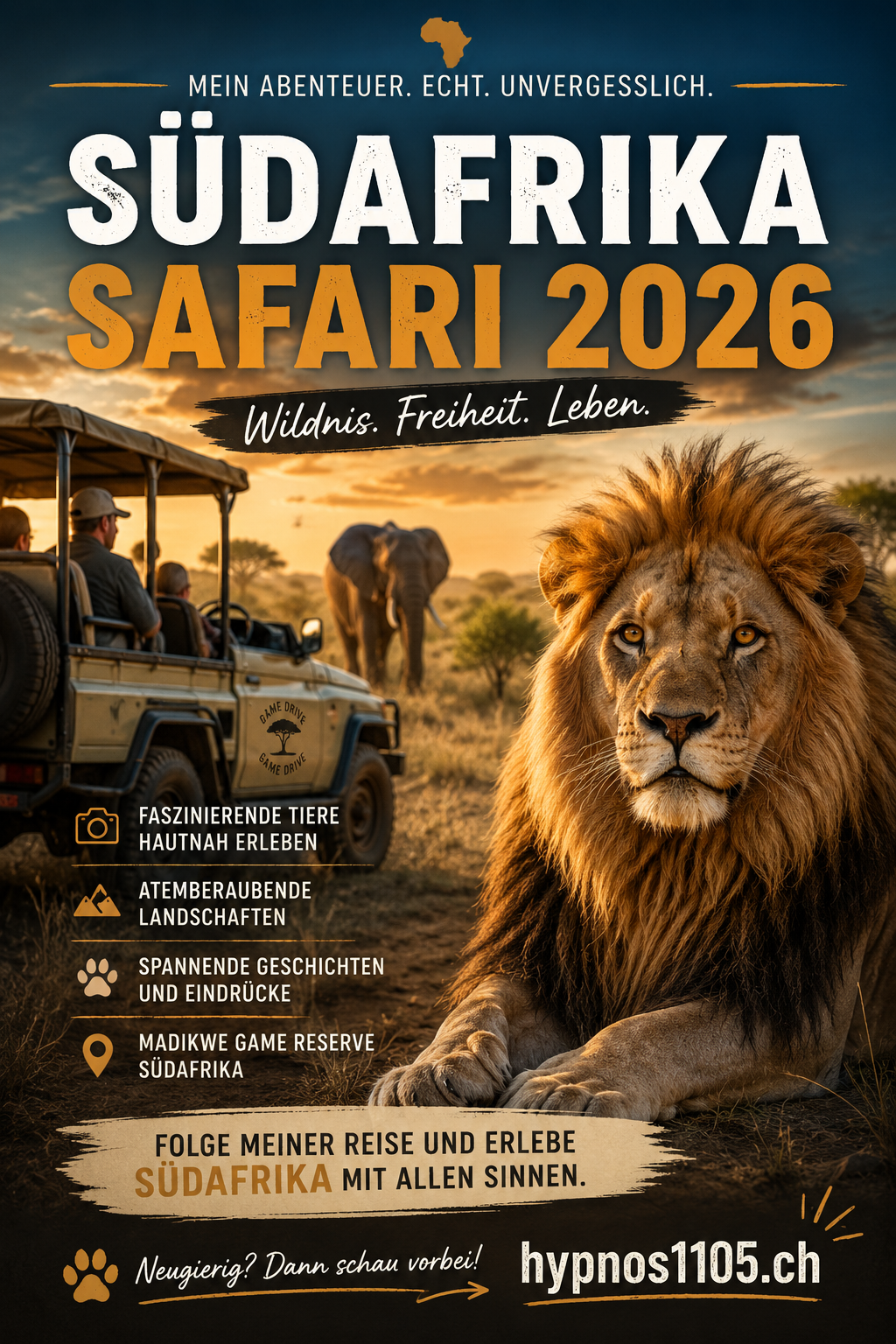 Südafrika Safari 2026 – Mein Abenteuer im Madikwe Game Reserve