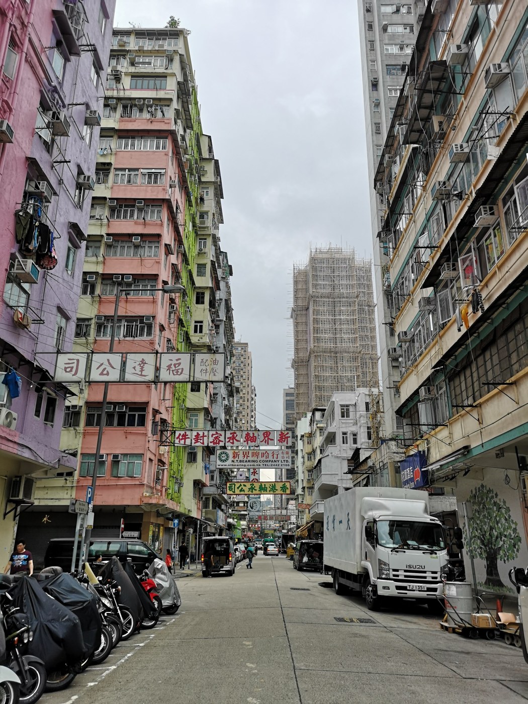 Strassenschlucht in Mong Kok